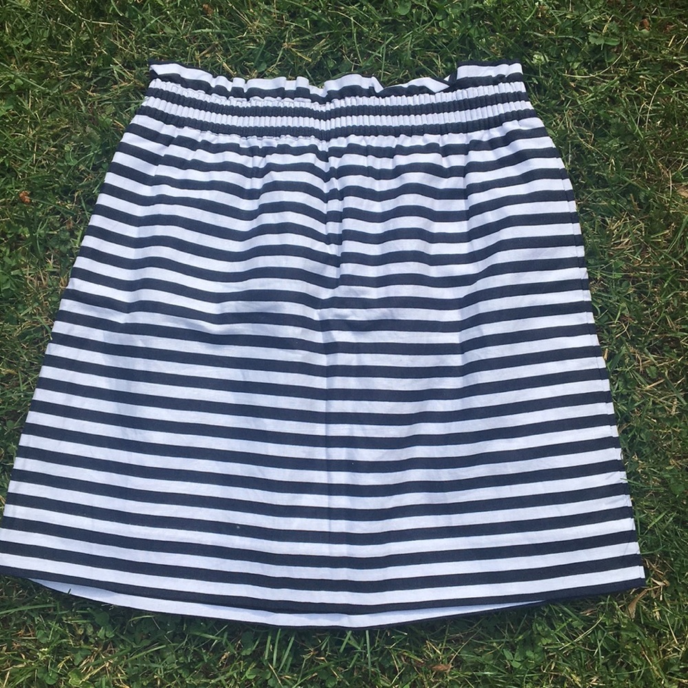 NWT J Crew sz 6 S/M nautical striped skirt